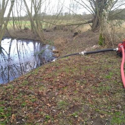 Pumpe im Einsatz